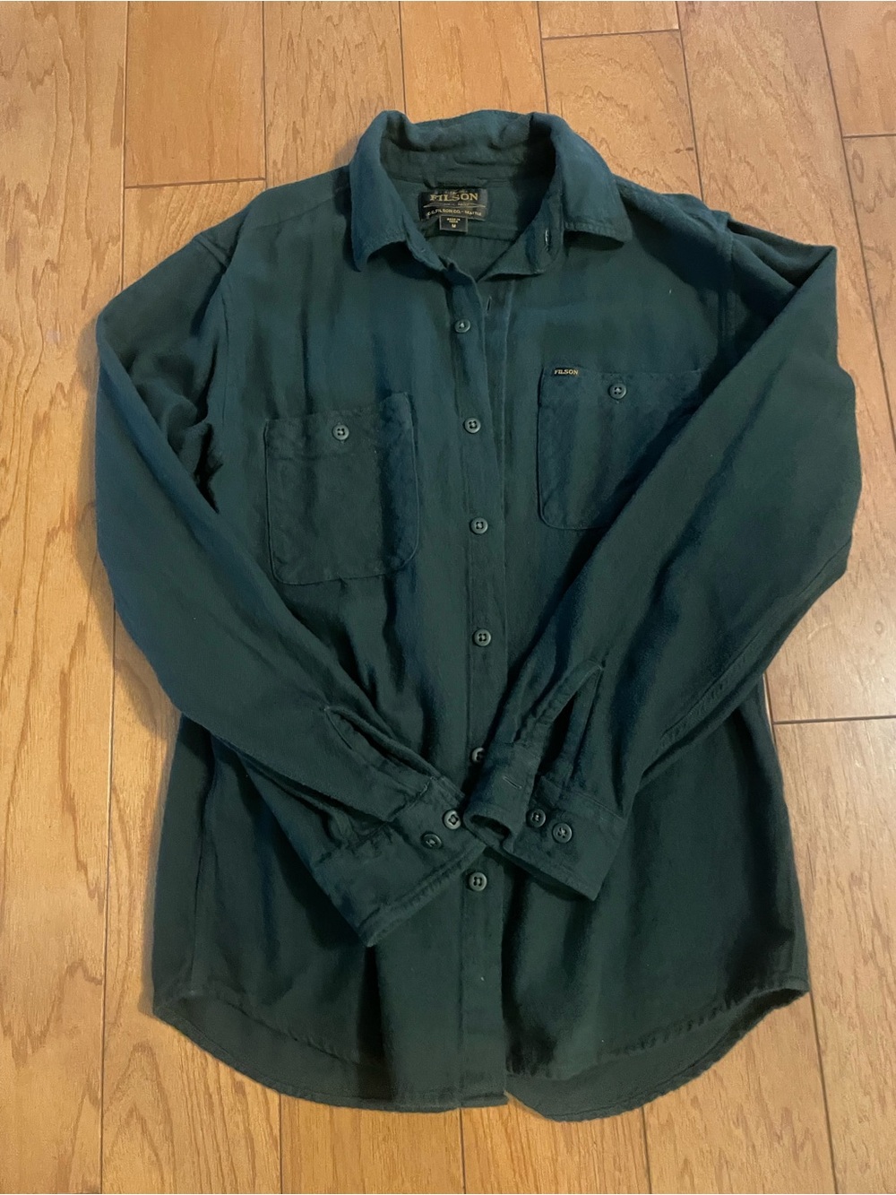 Filson Dark Green Casual Button-Down Shirt